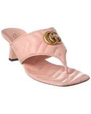 Gucci Double G Thong Leather Sandal