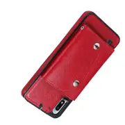 Case for Samsung Galaxy A10S, Leather Wallet Case With Card Pockets Back Flip Shockproof Cover Case-Red