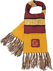 Burley Sekem Unisex Brisbane Broncos Traditional Bar Scarf, Multicoloured, One Size