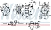Compressor, air conditioning for PEUGEOT DS CITROËN:2008 I,DS 3 CROSSBACK,