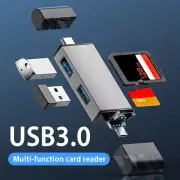 Card Reader USB-3.0 Type C Micro SD TF OTG Smart Memory Adapter Laptop Computer