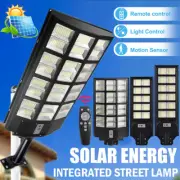 1600W Solar Street Light w/Remote,Garden Wall Lamp Industrial Security Road Bulb