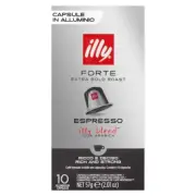 illy Forte Extra Bold Roast Espresso Capsules 10 Count