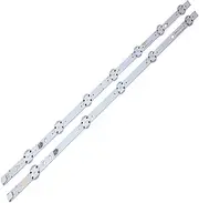 BGBLKLGPPN 2Pieces/lot(1*A,1*B) LED Backlight Strips Compatible with Toshiba Luxor SVV490A64_Rev00_A/B_170405 LUX0149003/01 49U6863DB TV Light Strip
