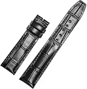 [GUMMMY] Leather Watch Band Compatible For IWC Replacement Straps Classic Alligator Texture 20mm 21mm 22mm For IWC Big PILOT Spitfire GUN IW5009 IW3777 Rivets Cowhide Watch Strap