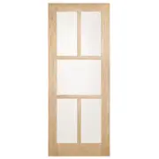 Corinthian 2040 x 720 x 35mm Internal Door White Oak Moda Translucent Glass AMODG24