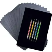 100 Sheets Carbon Paper Transfer Tracing Paper with Embossing Stylusses