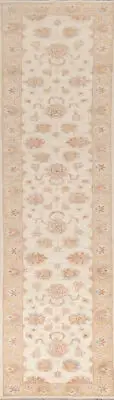 Luxurious Handcrafted Chobi Peshawar Oriental 13' Runner Rug Thick Plush 3x13 ft