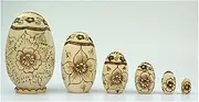 Nesting Dolls Nesting Doll Russian Matryoshka 6 Layer Wooden Toys Home Decor Handmade Crafts Kids Gifts Kawaii Exquisite Russian Doll Educational