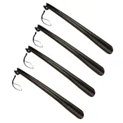 4PK SofSole Plastic Shoe Horn Footwear Lifter Helper Tool Heel Protector Black