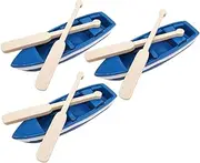 TEHAUX Mini Boat Ornaments Pcs Mini Paddles Decor for Micro Landscape