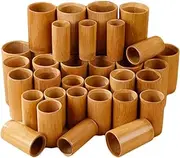 36 Cups Set Carbonized Bamboo Cupping Set - Traditional Chinese Medicine Fire and Vacuum Cupping Therapy Kit Cupping Tools