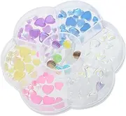 FOYTOKI Heart Shaped Lollipop Nail Charms DIY Nail Art Decor for Manicure Accessories Easy to Apply Resin Diamonds for Creative Patterns for Home Professional Use