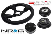 NRG 320mm Pilota Leather BK IN steering wheel 190H Hub Gen2.5 BK Release Lock LB