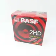 BASF 2HD Dos Formatted High Density Double Sided 10 Diskettes New Sealed