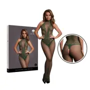 One Size Fishnet Lace Bodystocking Mesh Party Outfit Open Crotch Lingerie