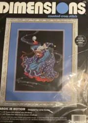 Dimensions Magic in Motion Cross Stitch Kit 3788 1995 Laine Gordon NIP