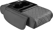 Car Console Pad with Armrest and Tissue Box Slot for Vehicle, Style D