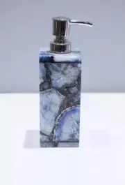 5'' Agate Stone Soap Dispenser Holder Handmade Custom Size Lotion Dispenser Deco