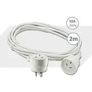 Sansai SPGY-2M Piggy Back Power Extension Cord AU Plug 3 Pin Plug and Socket