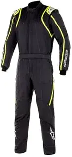 Alpinestars GP RACE V2 SUIT BOOT CUT FIA/S - BLACK/YELLOW FLUO - 54
