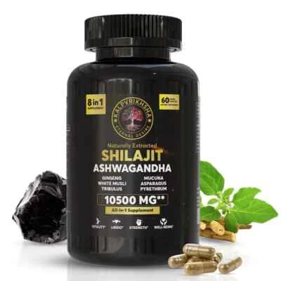Pure 100% Himalayan Shilajit Organic Extremely Potent All in one, Pack of 3