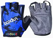 TEMPNAP Half Finger Non Slip Workout Gloves Breathable Shockproof Racing Gloves for Outdoor Sports Blue Totem for Cycling and Active Play