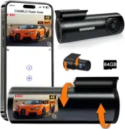 Car Dash Cam Front and Rear,4K Dual Dash Camera for Cars,Include 64GB Card 5G...
