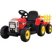 Rigo Kids Electric Ride On Car Tractor Toy Cars 12V Red