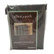 Allen + Roth Light Filtering Gormmet Top Panel Curtain 54"x84" Gunmetal #0569002