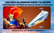 THUNDERCATS LION-O LICENSE PLATE FOR AUTO 12X6 ALUMINUM 2