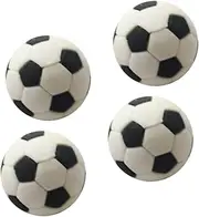 DRESSOOS 4pcs Miniature Soccer Ball Decorations for Dollhouse Realistic Soccer Balls for Desktop Decor Safe Mini House Supplies for Imagination Play