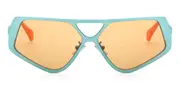 Retrosuperfuture SPAZIO HYPERBOLIC 1QM Men's Sunglasses Blue Size 58