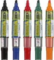 Pilot BeGreen V Board Marker Chisel - Assorted (Pack 5)