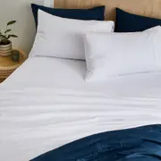 MyHouse Ashton Flat Sheet 285X260cm - White - King