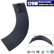 120W 12V FLEXIBLE SOLAR PANEL CARAVAN BOAT CAMPING POWER BATTERY MONO CHARGING