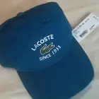 Vtg Lacoste Since 1933 Blue Adjustable Colorful Strapback Cap Hat French Design