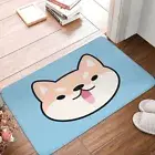 Animals Art Bath Mat Kawaii Shiba Inu Doormat Kitchen Carpet Balcony Rug Home