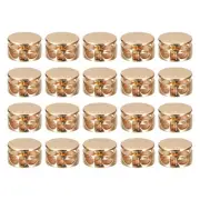 30pcs Double Hole Spring Cord Locks End Toggle Stoppers Golden