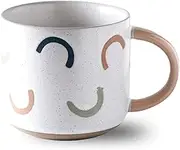 Unique Soup Mug Container Coffee Tea Soup Bowls,Soup Cup with Handle,Cute Breakfast Bowls for Coffee,Dessert,Ceramic Microwave Safe-Pink-14x10x8.5cm,500ml (Color : Pink, Size : 500ml)