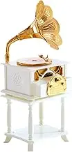 Music Box Phonograph Shape Music Box Home Decoration Ornaments Retro Crafts Creative Birthday Girls for Dining Table or Desk Musical Box