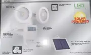 Defiant 600 Lumen 180-Degree White Solar Powered Motion LED Outdoor Flood Light
