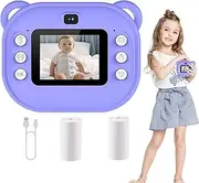 Camera Instant Print - Kids Toy Camera, 1080P High-Definition Toddler Toy | Outdoor Kids Instant Cameras, Toys Zero Inks Kids Camera Children Video Camera Toys for Kids Boys Girls Age 3-12