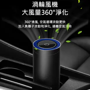 【Jinpei 錦沛】負離子USB 家用車用空氣清淨機 空氣淨化器 除異味 清淨機 除甲醛 髒空氣 JA-01B