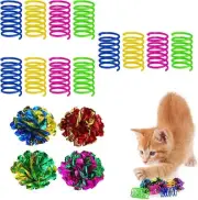 12 Pcs Cat Spring Toys, Cat Spiral Spring Interactive Cat Spring Toys Pet Wide