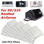 100Pcs S9/S10 CPAP Disposable Universal Replacement Filters for AirSense J3C8