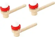 BCOATH 3Pcs Wooden Blowing for Fun Floating Ball Playthings for Outdoor Activities Balance Coordination Development Safe Materials