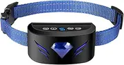 Rechargeable Dog Bark Collar Pet Bark Stopper Electric Shock Automatic Anti-Barking Bark Stopper Dog Training Collar 3 Modes Suitable for All Kinds of Dogs,Black