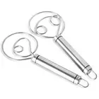 Danish Dough Whisk, 2 Pack Premium Stainless Steel Dutch Whisk, Hand Mixer2357