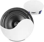 PD NCBT8 8-Inch Wireless Bluetooth Ceiling Speakers - Active Bluetooth Ceiling Speaker System with Built-in Amplifier, Easy Installation & Stream Music Wirelessly, Ideal for Home
